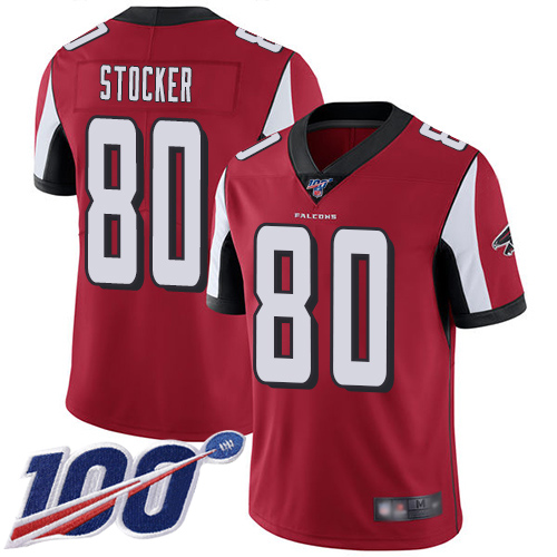 Atlanta Falcons Limited Red Men Luke Stocker Home Jersey NFL Football #80 100th Season Vapor Untouchable->atlanta falcons->NFL Jersey